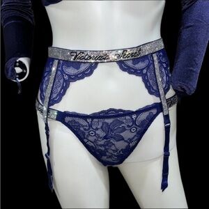 Very Sexy lace garter belt &
Shine Strap Lace Brazilian Panty w Bodycon Dress